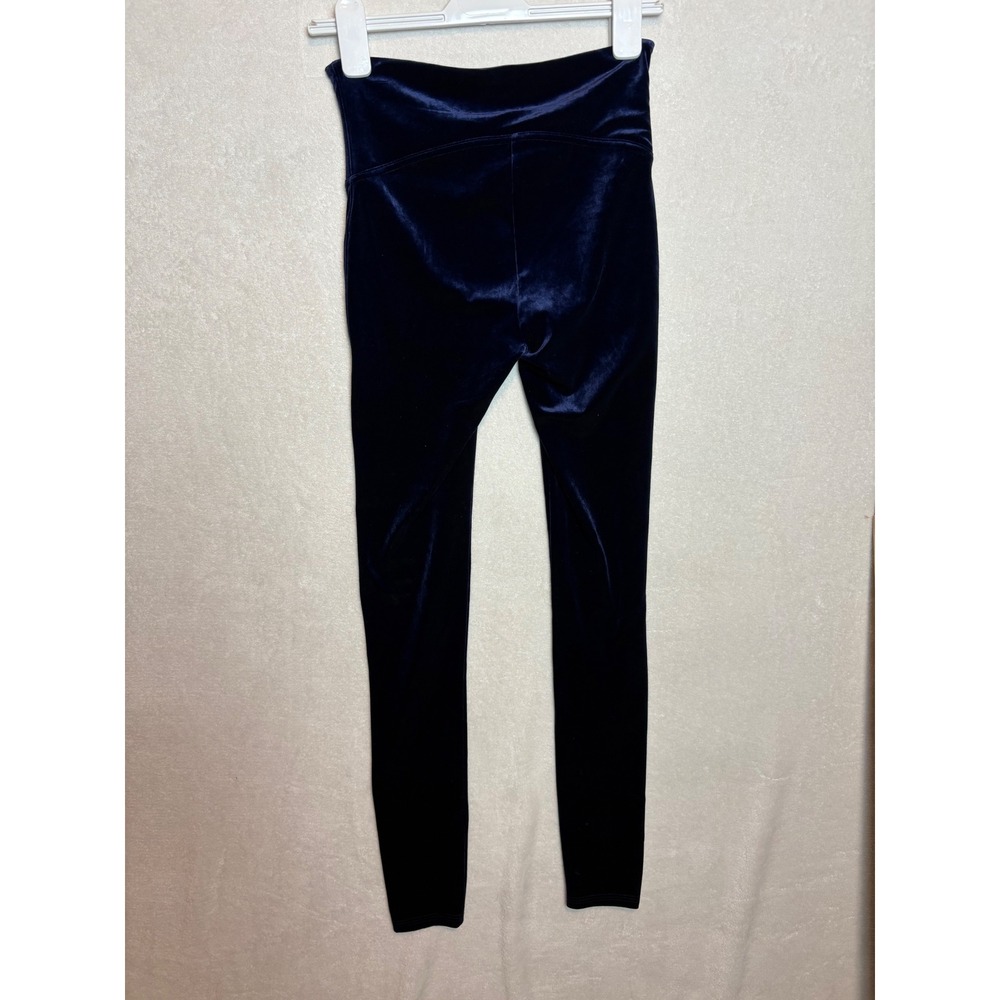 Spanx Velvet Leggings Lapis Night Navy Blue High Waist Slim Fit 2070 Women M - Picture 6 of 7